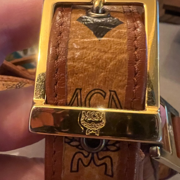 MCM Tan Leather Shoulder Bag - Picture 3 of 9